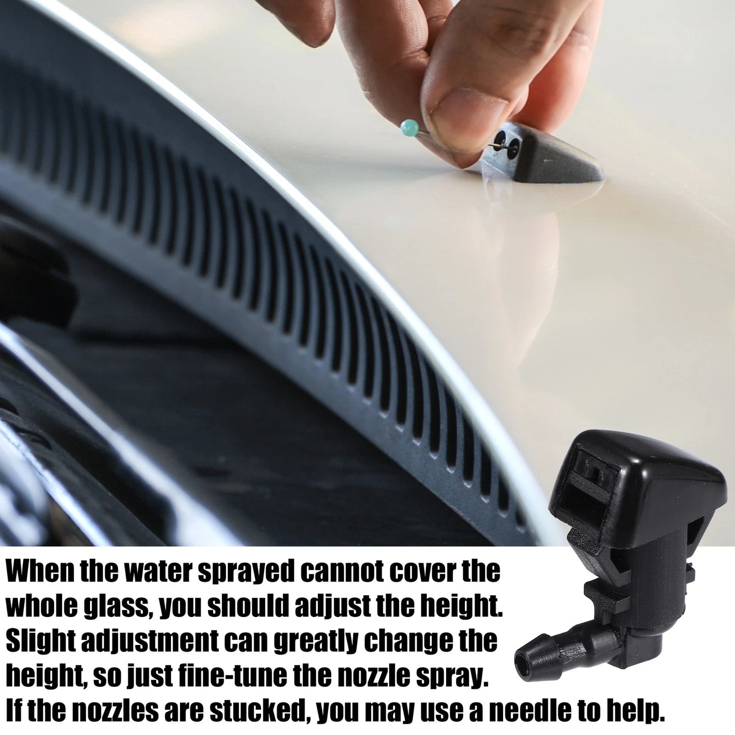 Windshield Washer Nozzle Set for Ford Edge (2012-2014)