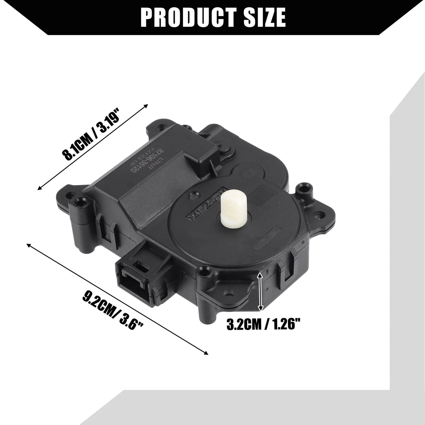 HVAC Blend Air Door Actuator for Toyota 4Runner (2003-2009) Black