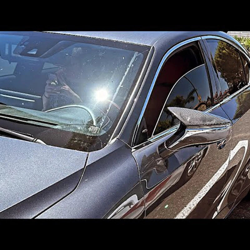 2 x M Style Real Carbon Fiber Mirror Covers for 2021-2023 Lexus IS300 IS350 IS500