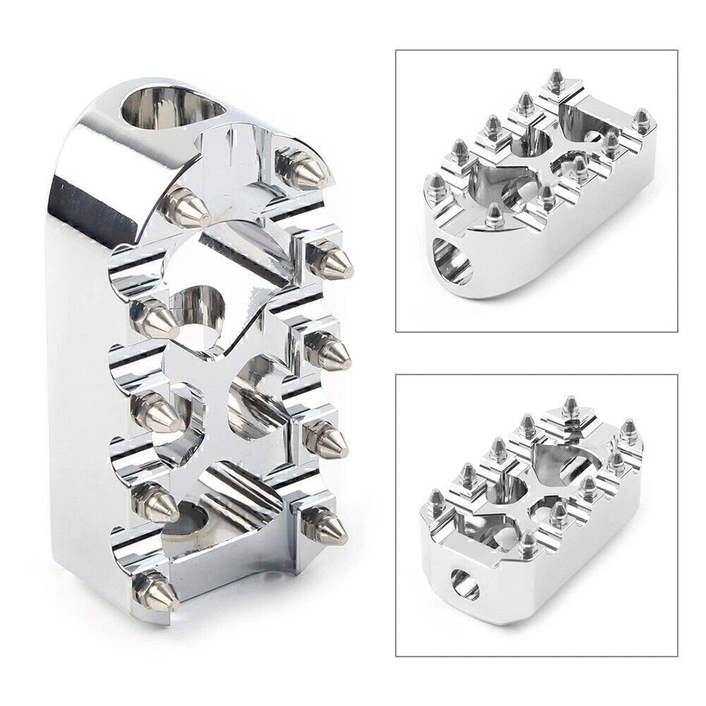 Universal Chrome Anti-Skid Gear Brake Shift Peg Pedals for Harley
