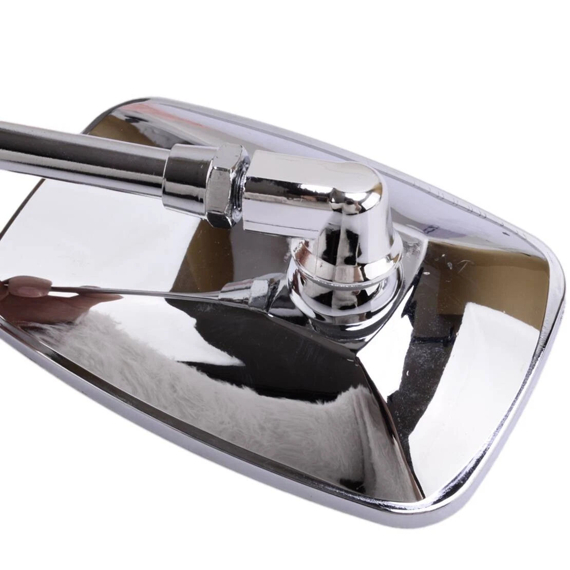 Rectangular Motorcycle Mirror 10mm Fitting for Honda Suzuki Kawasaki
