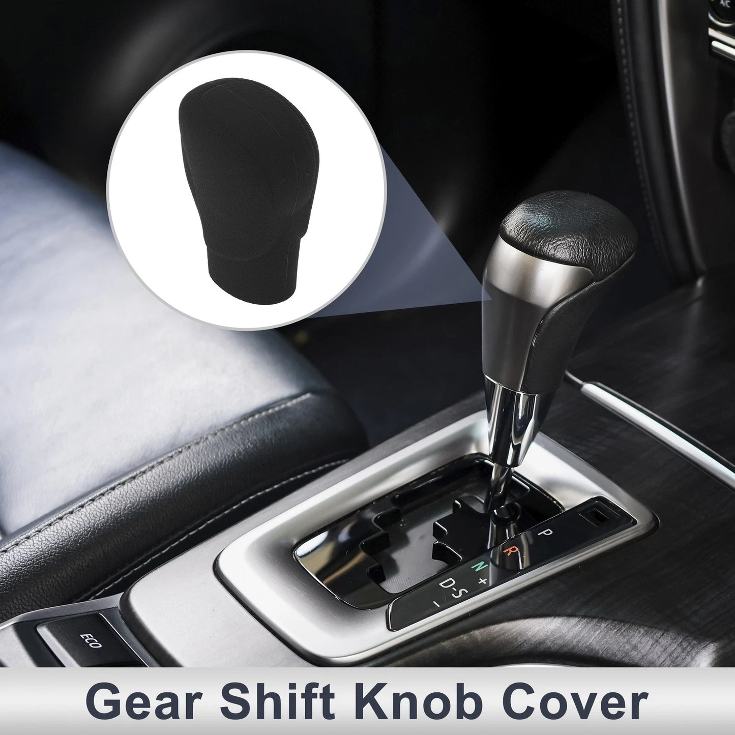 Black Silicone Gear Shift Knob Cover for Honda Accord (2018-2022)