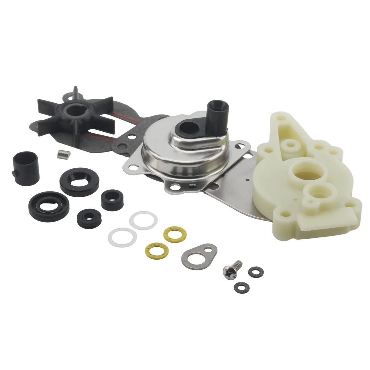 Water Pump Impeller Kit for Mercury Mariner 6/8/9.9/15 HP 2/4-Stroke