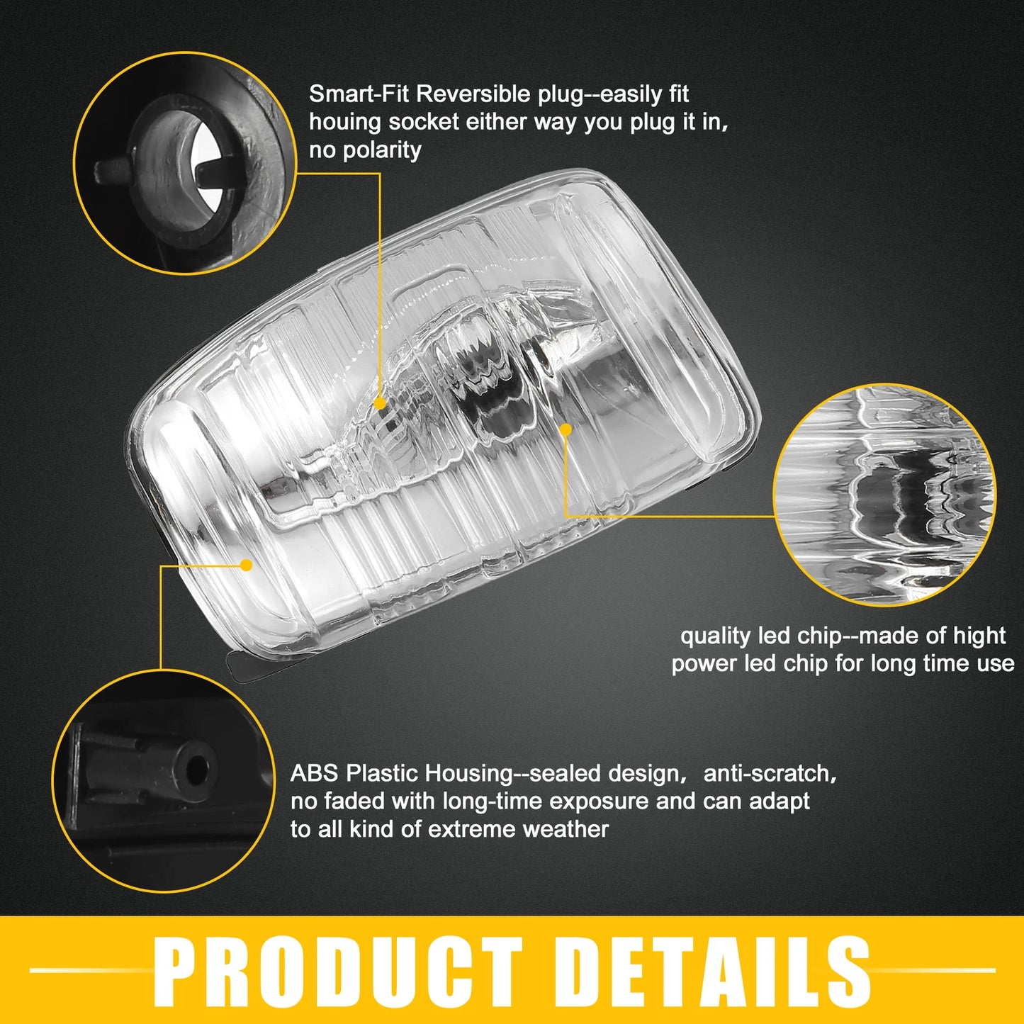 Front Right Side Mirror LED Turn Signal Light for Ford Transit (2015-2023)