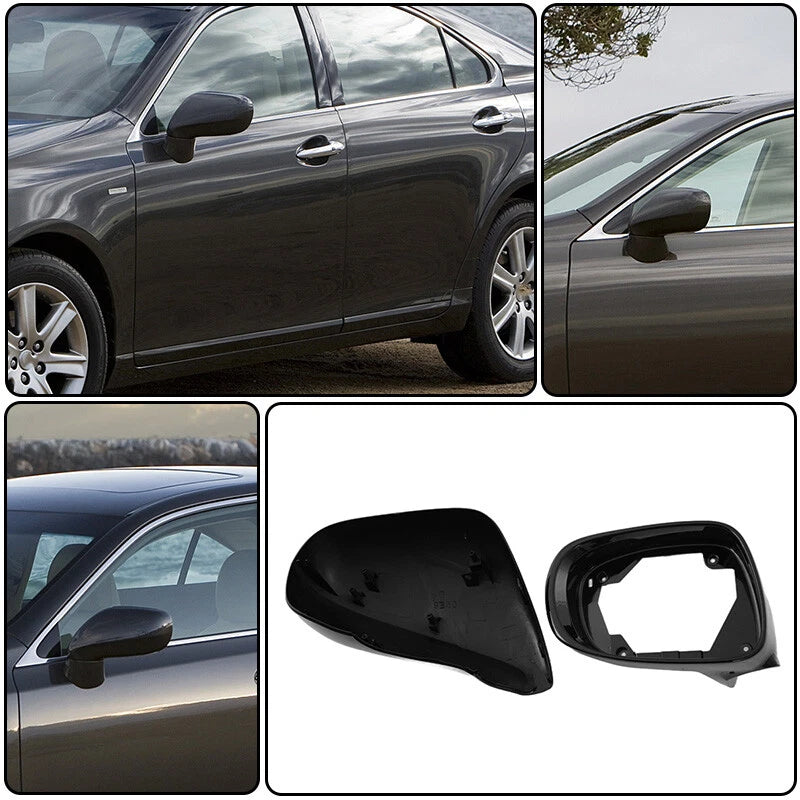 Left Side Mirror Cover Cap Gloss Black for Lexus IS250 IS350 ES350 (2006-2008)