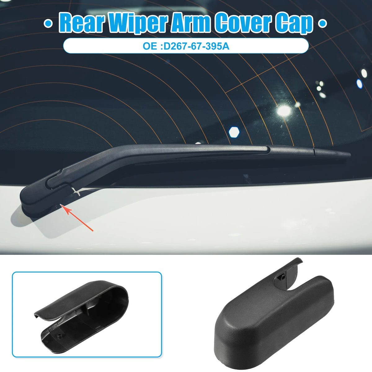 Rear Windshield Wiper Arm Cover for MAZDA 6 Estate (2002-2007)