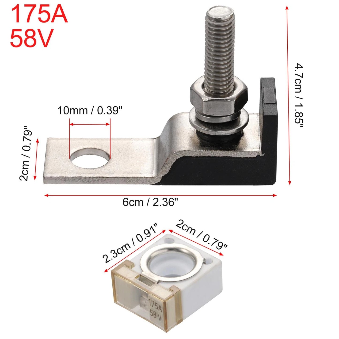 175A Terminal Fuse Block 58V for Car Marine Boat