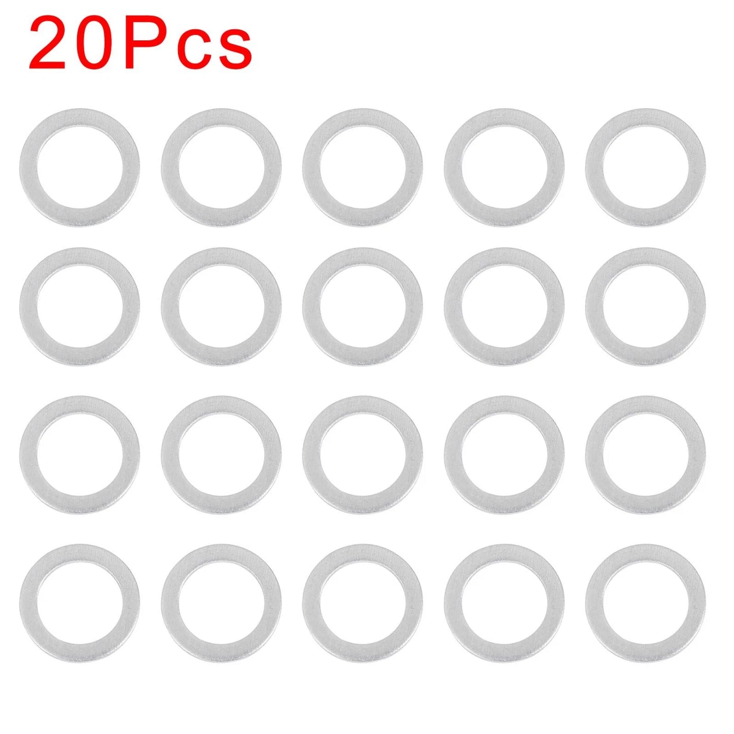 20 x M18 Silver Tone Oil Drain Plug Gaskets for Honda