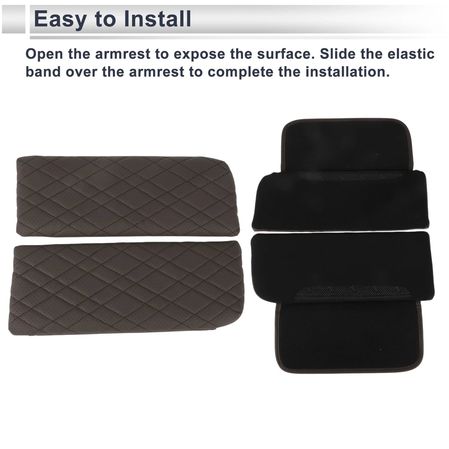Car Center Console Cover for BMW X7 (2019-2023) - Deep Brown, 1 Pair
