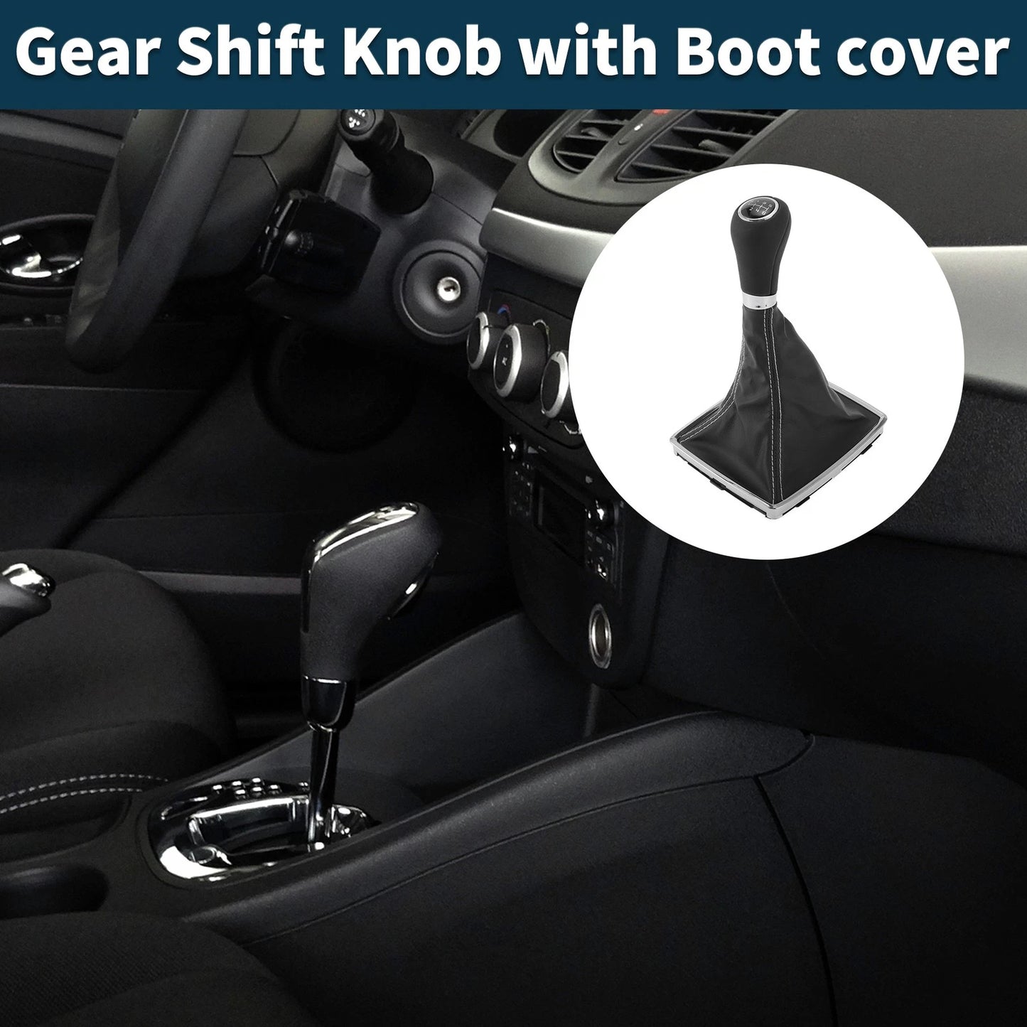 6 Speed Manual Gear Shift Knob & Cover for Mercedes-Benz C-Class (2001-2007)