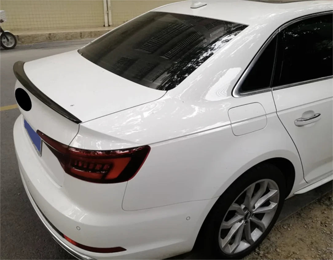 Rear Spoiler Glossy Black Wing Lip for Audi B9 A4 S4 Sedan (2017-2024)
