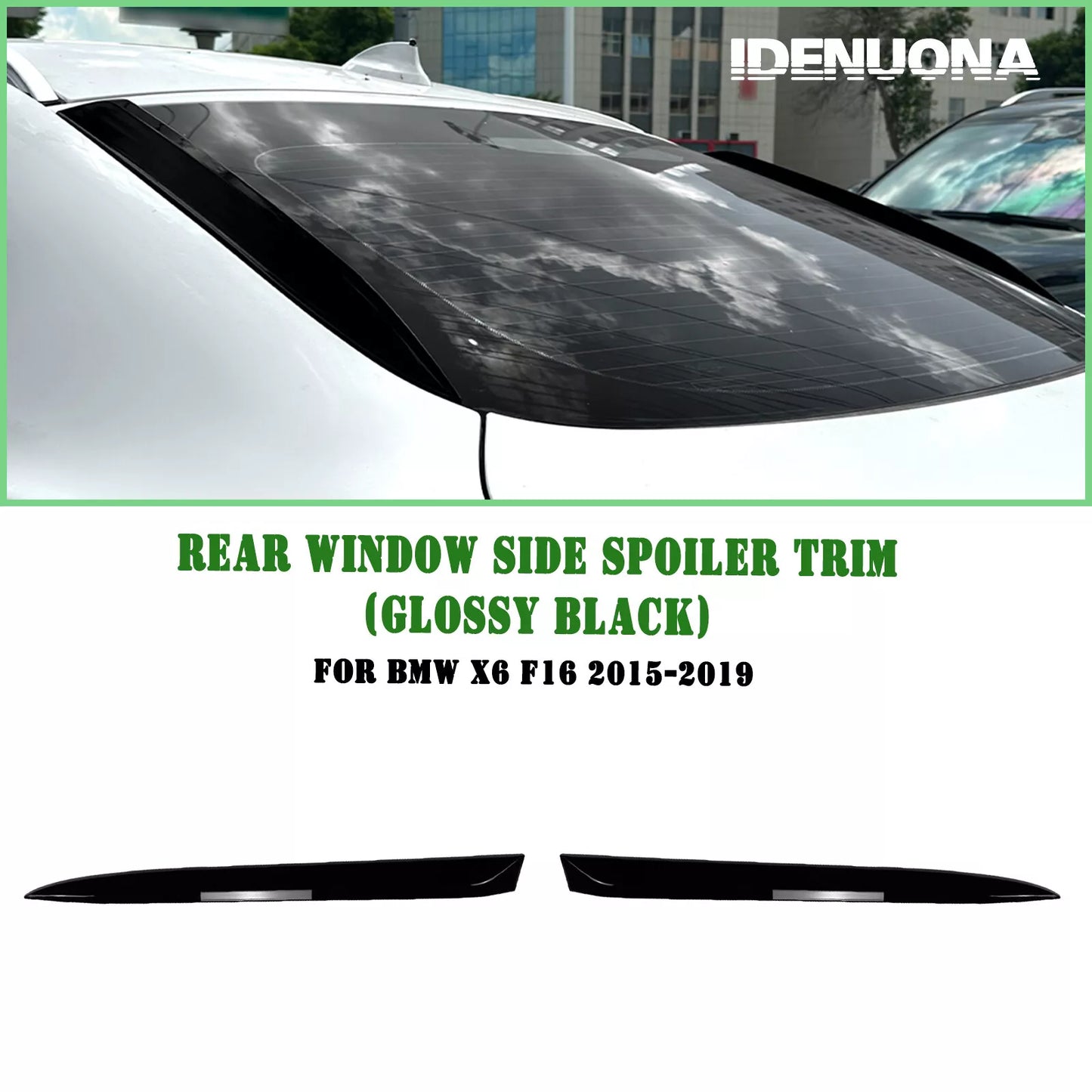 Rear Window Side Spoiler Lip for BMW X6 F16 (2015-2019)