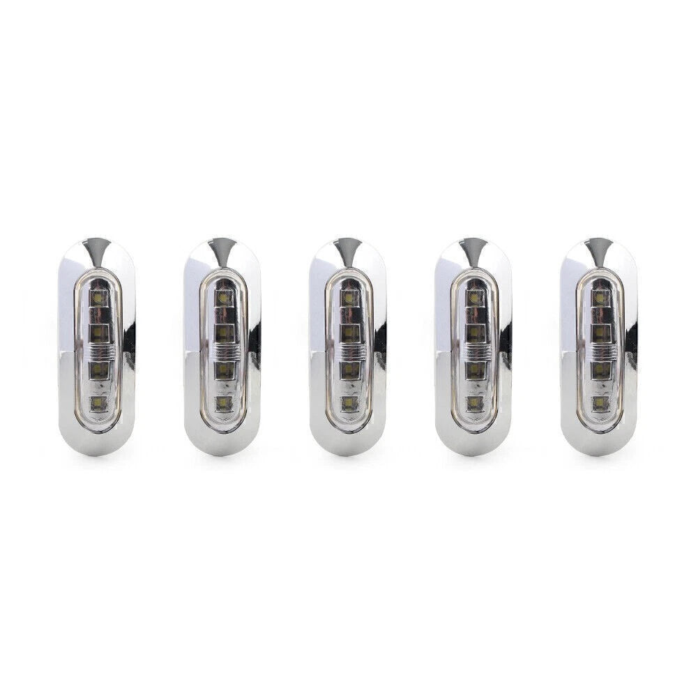 5 x LED Side Clearance Marker Lights for Truck Trailer Pickup 12V 24V