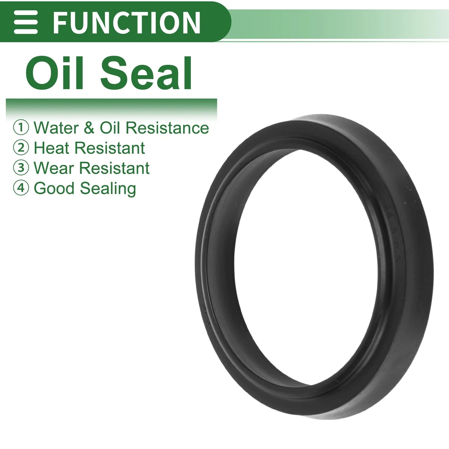 Oil Seal 36x44x5mm Seal Ring Rotary Shaft NBR Rubber Black 5 pcs