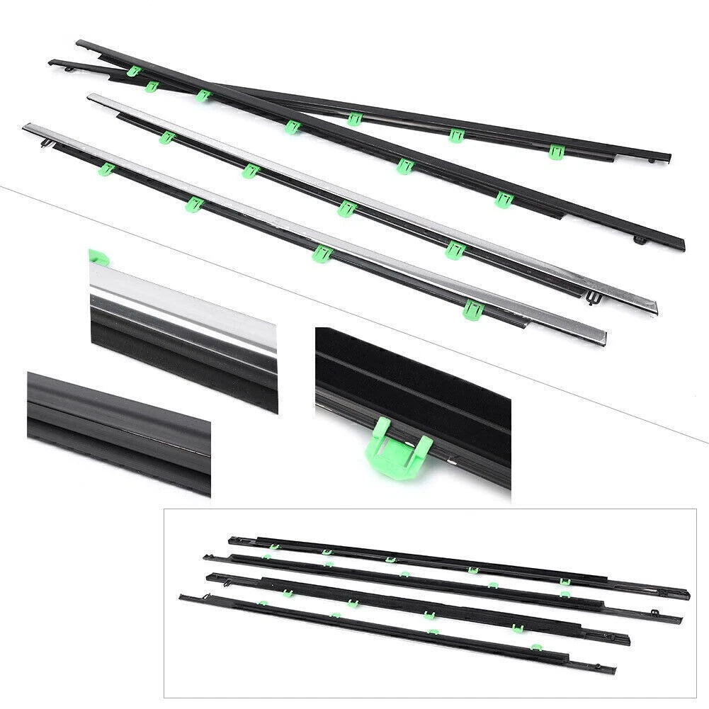 4 x Chrome Outside Window Moulding Weather Seal for Honda CR-V (2012-2016)