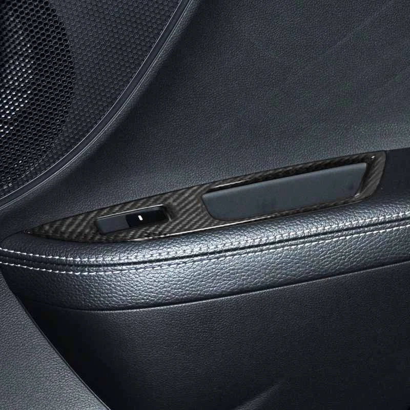 Real Carbon Fiber Window Lift Panel Cover Trim for Hyundai Veloster 2011-2017
