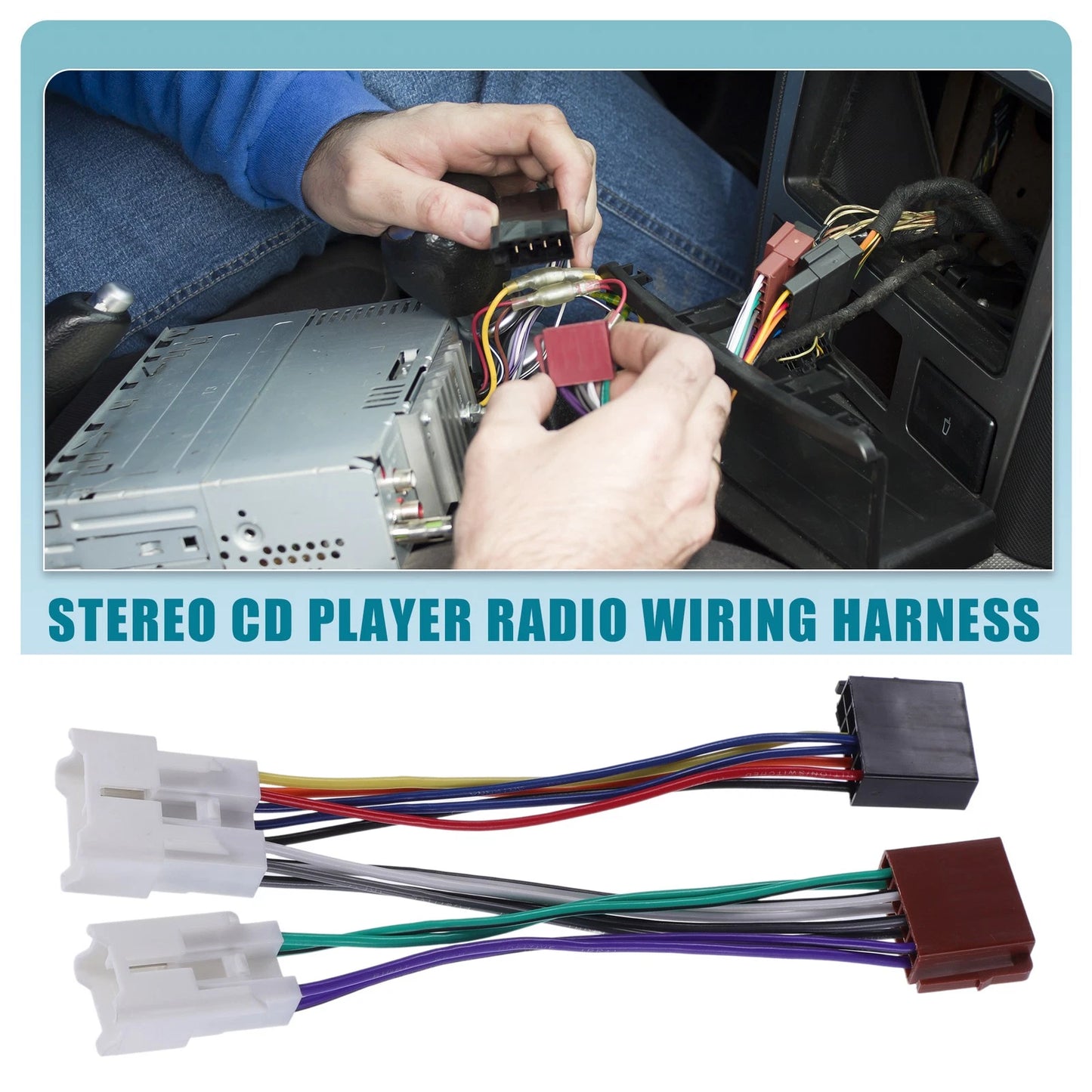 14 Pin Stereo CD Player Radio Wiring Harness for Subaru (1987-2023)