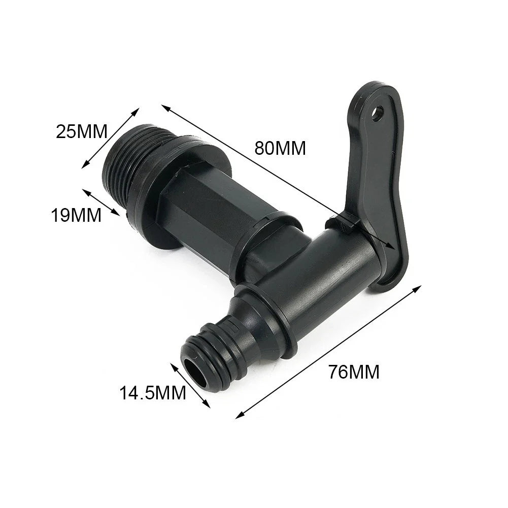 Fresh Waste Water Tank Drain Tap Adapter for Motorhome/Caravan/Boat/Camper