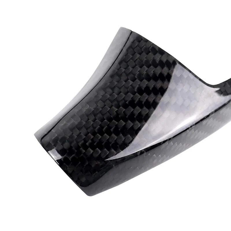 Carbon Fiber Pattern Gear Shift Knob Cover Trim Fit for BMW F30 F20 F10 X3 X5 X6
