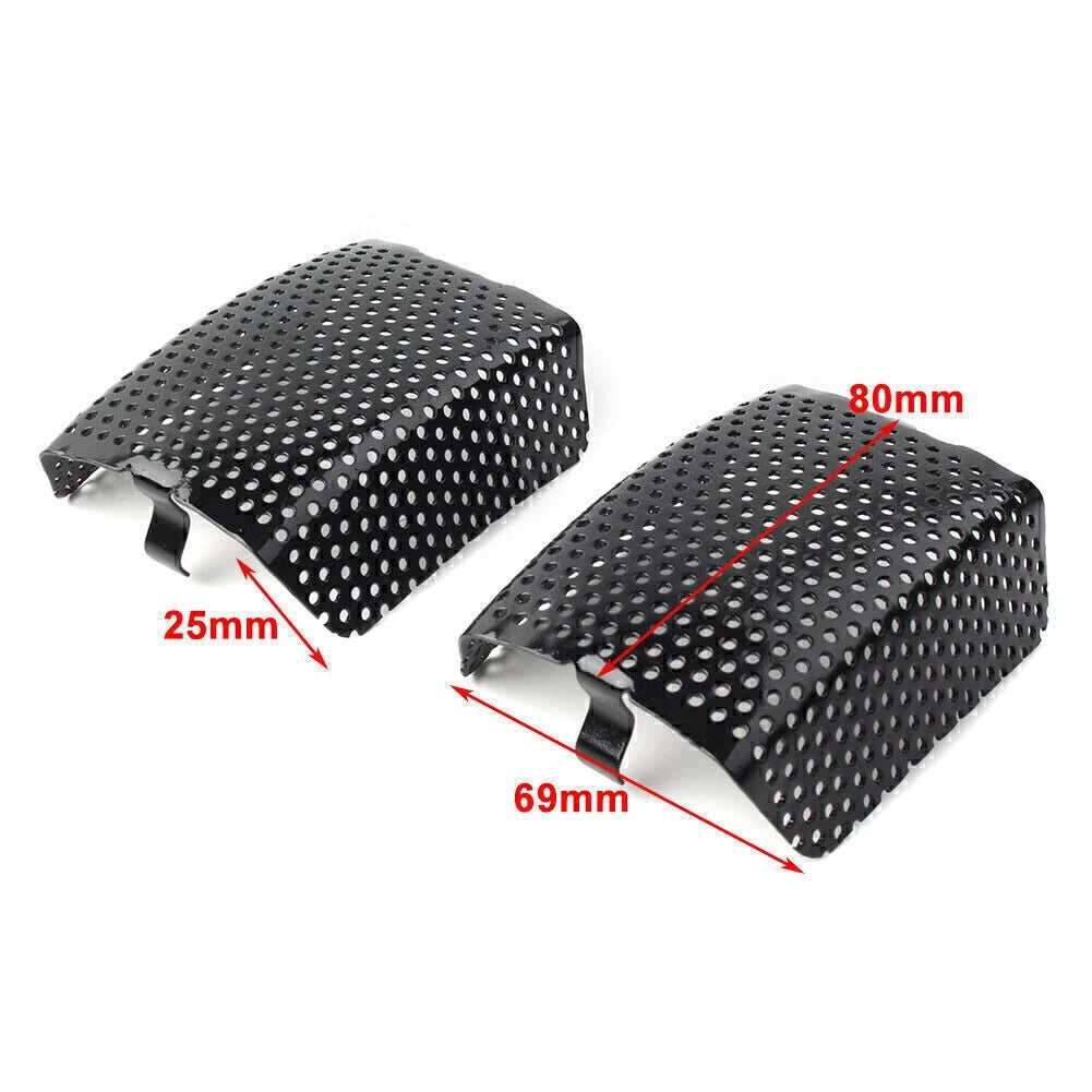 Black Front Caliper Screen Inserts for Harley V-Rod Touring Models (2008-2019)