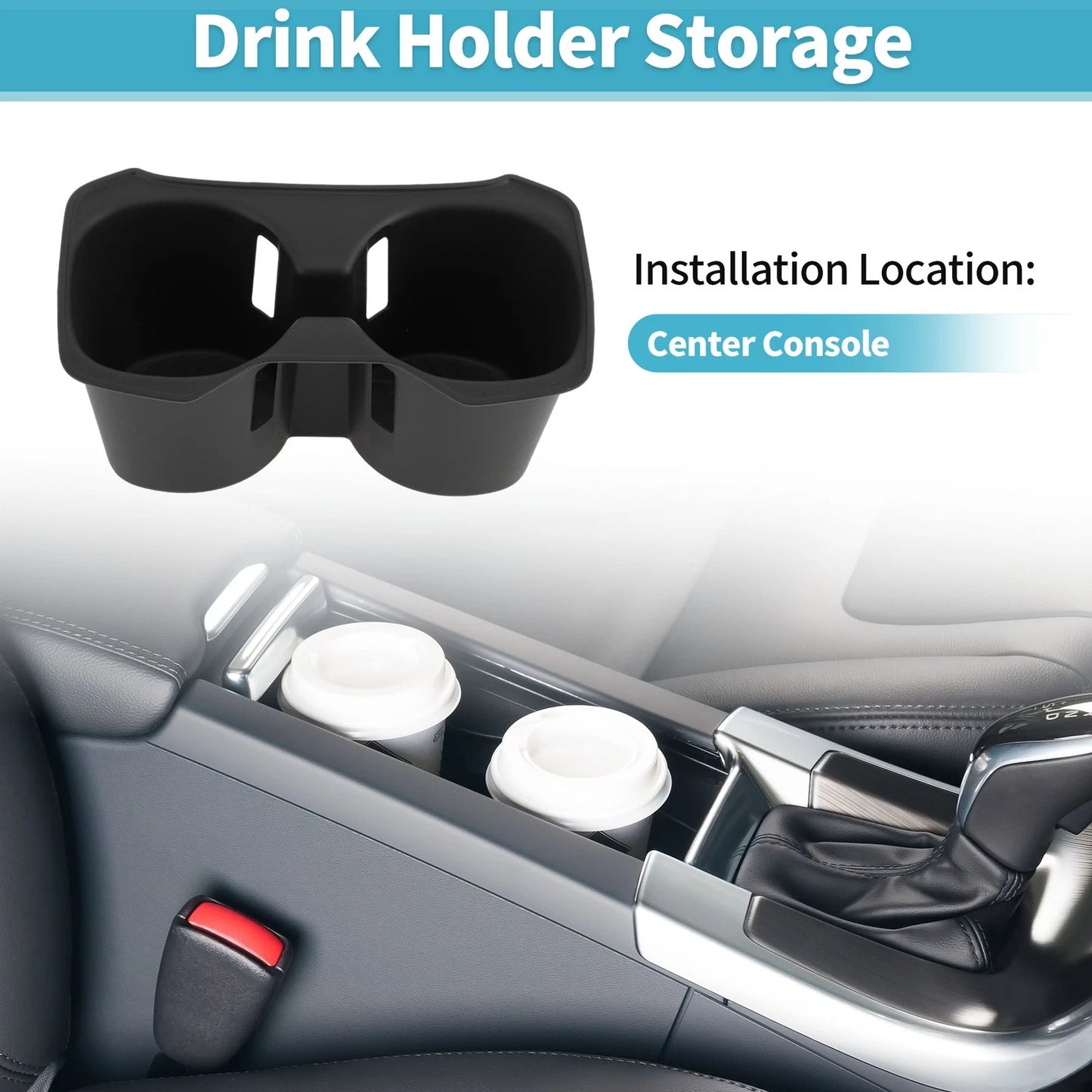 Center Console Cup Holder Organizer 1 pc for Toyota RAV4 (2019–2021)
