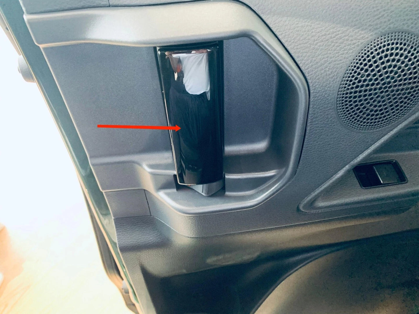 Inner Door Handle Cover Trim for 2021-2023 Toyota Sienna ABS Black 2 x (2021-2023)