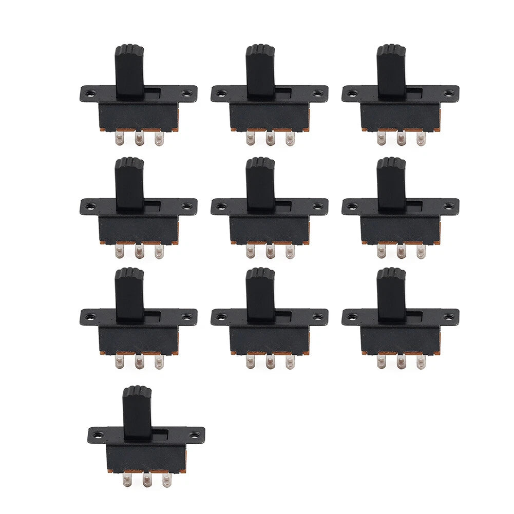 10 x 6 Terminal DPDT On/Off Mini Slide Switch for Various Applications