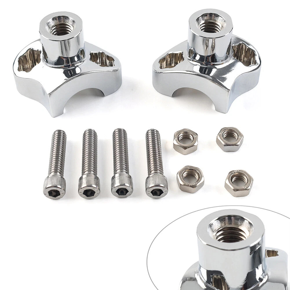 7" Tall Handlebar Risers for Harley Softail Dyna Street Bob