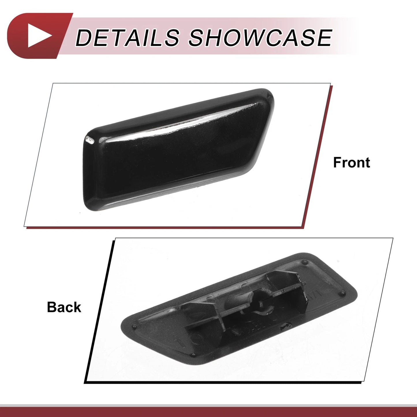 Washer Nozzle Cover Cap for Mitsubishi Outlander 2006-2018 Black