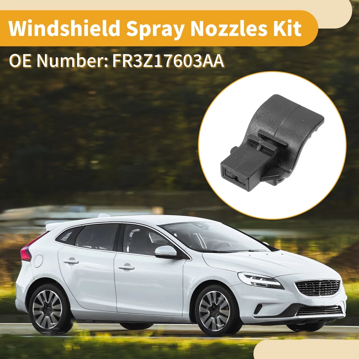 Windshield Washer Nozzle Kit for Ford Mustang (2017)