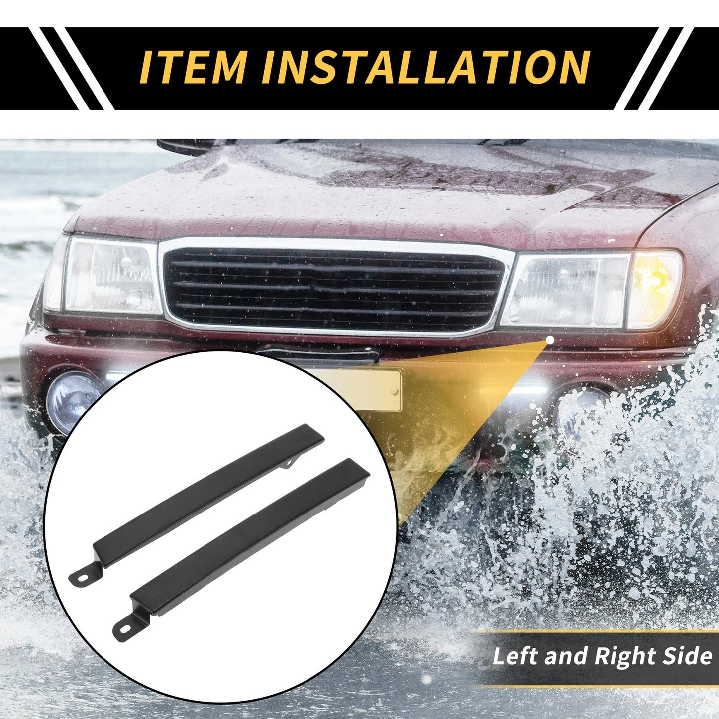 Front Bumper Grille Headlight Filler for Toyota Tacoma (1997-2000)