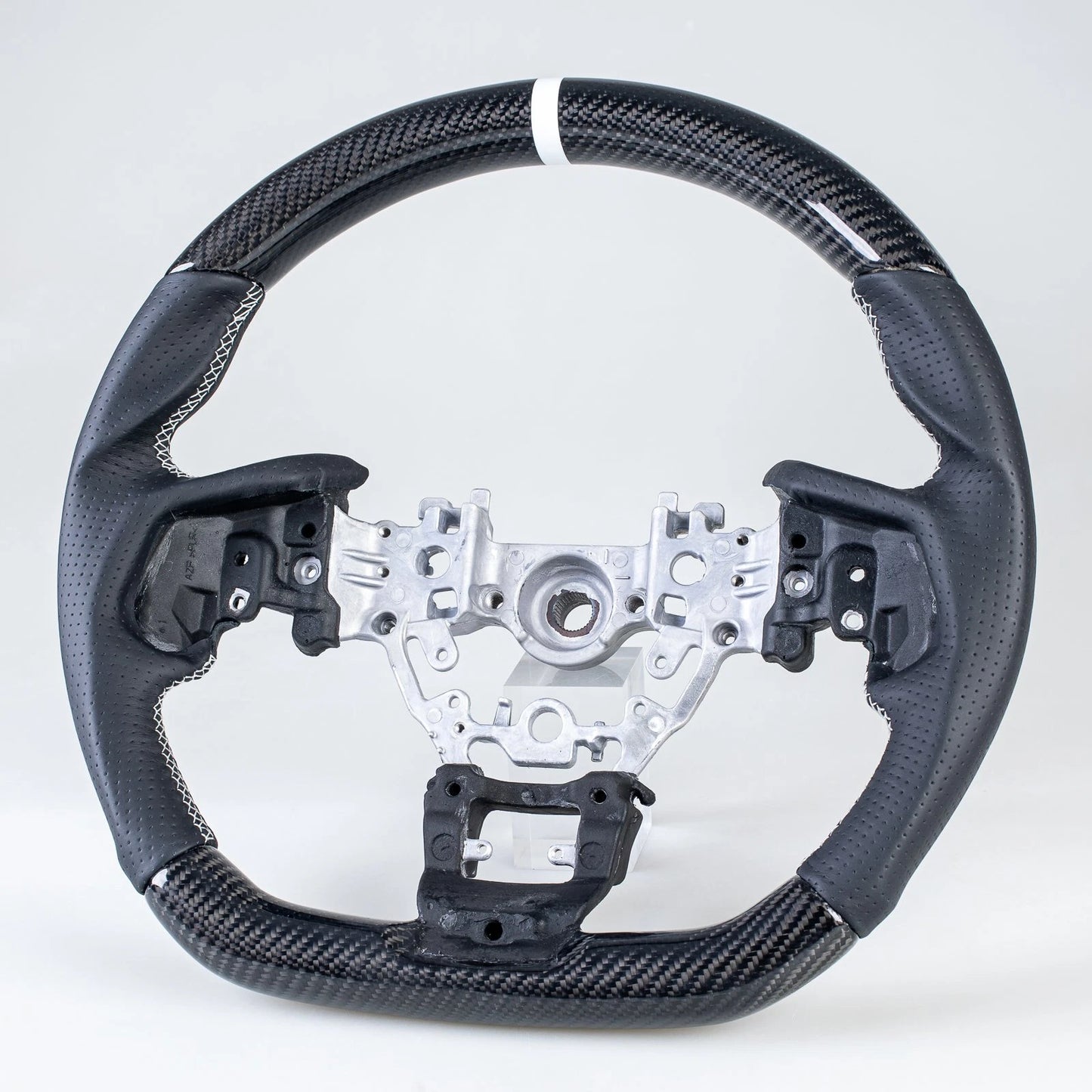Carbon Flat Bottom Leather Steering Wheel for Subaru WRX (2022-2023)