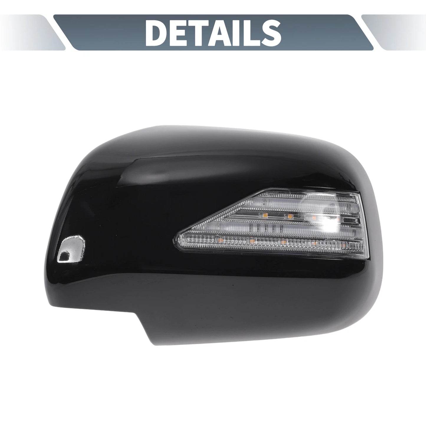 Rearview Mirror Cover Overlay Gloss Black for Lexus RX330 RX300 (2003)