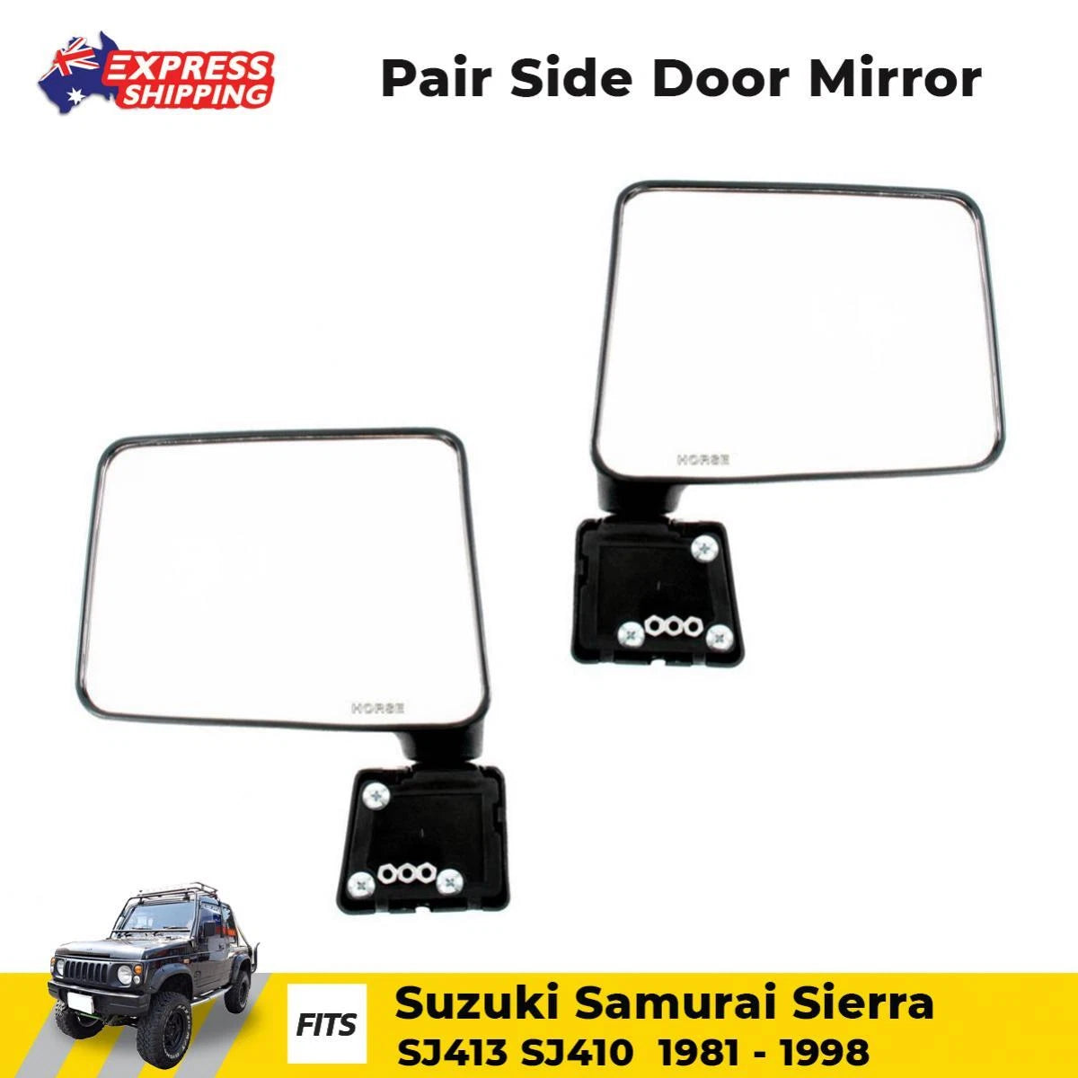 Side Mirror Rear View Door Fender Fits Suzuki Sierra LJ80 Jeep Samurai SJ413 D05