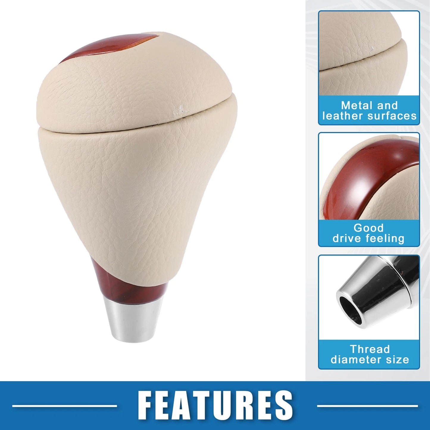 Gear Shift Knob Brown Beige for Lexus
