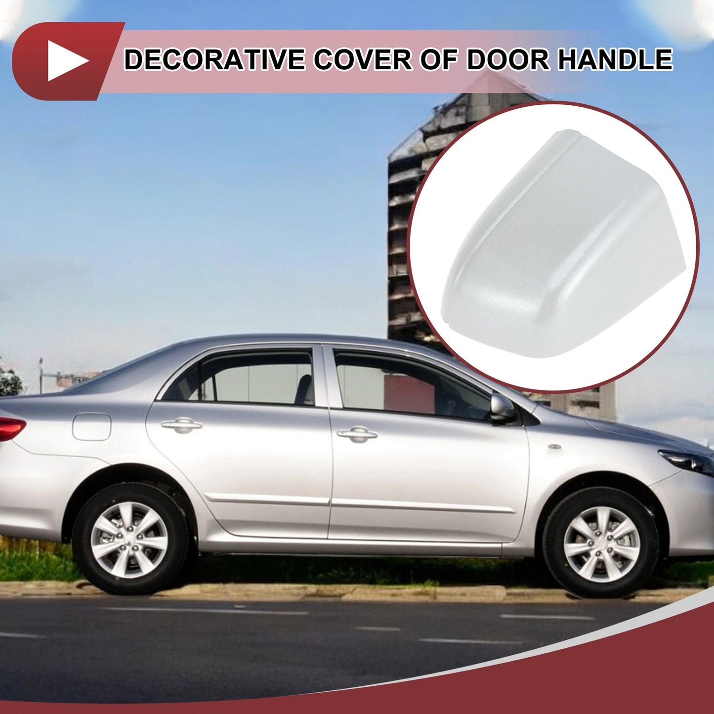Front Right Door Handle for Honda Accord 2018-2020 White ABS