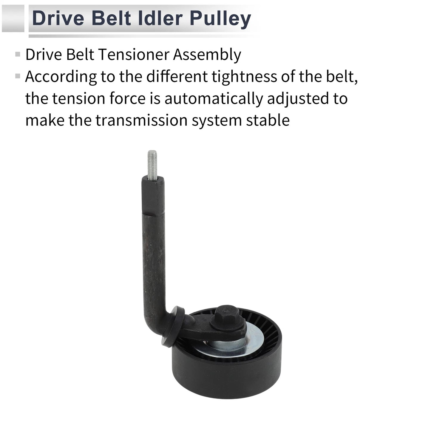 Drive Belt Idler Pulley for BMW 5 Series (2002-2010) Black 1 x Piece