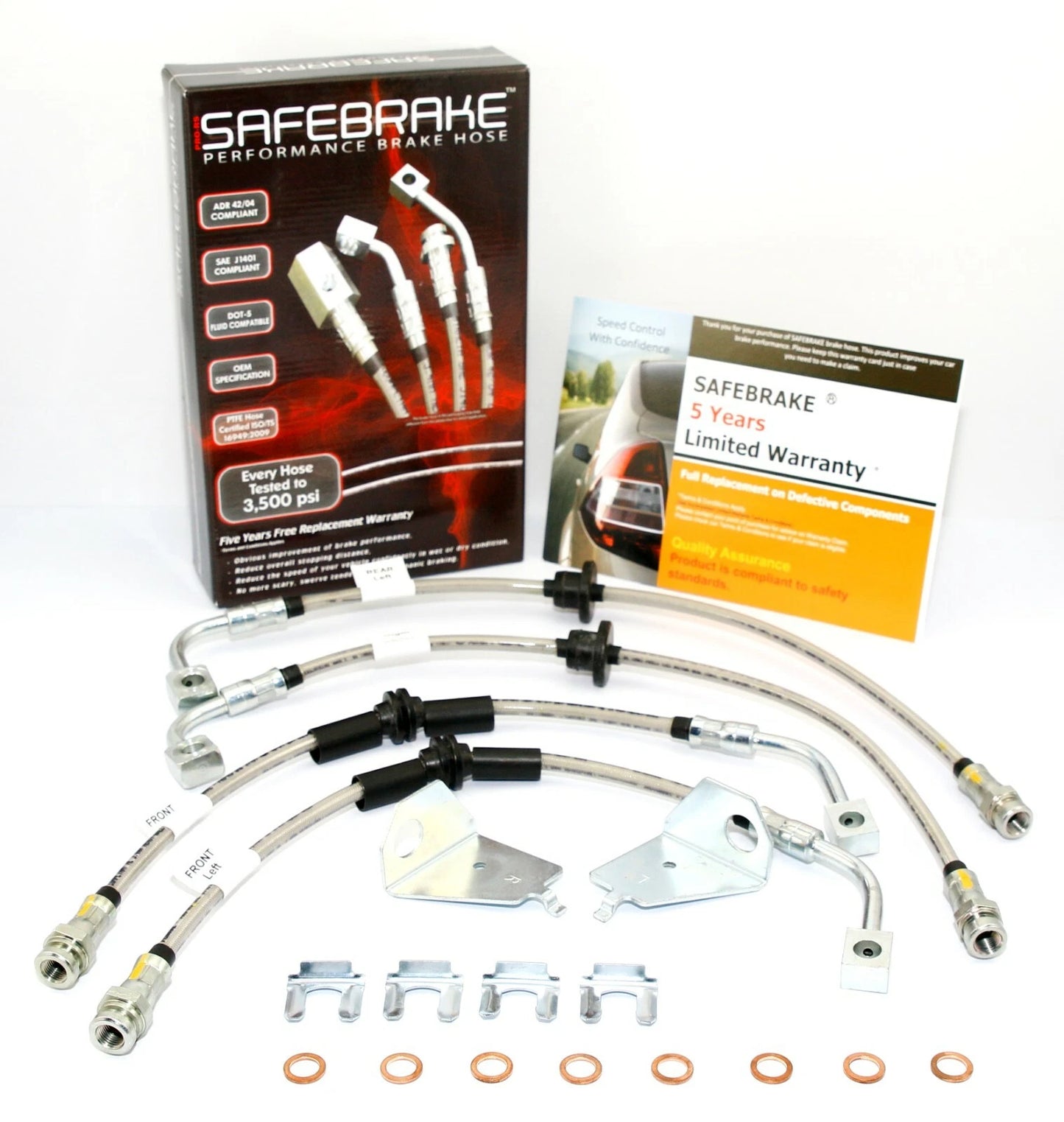 Brake Line Kit for Falcon BA XR6/T/XR8 Sedan (2002-2005) - PBR Premium Front, Std Rear