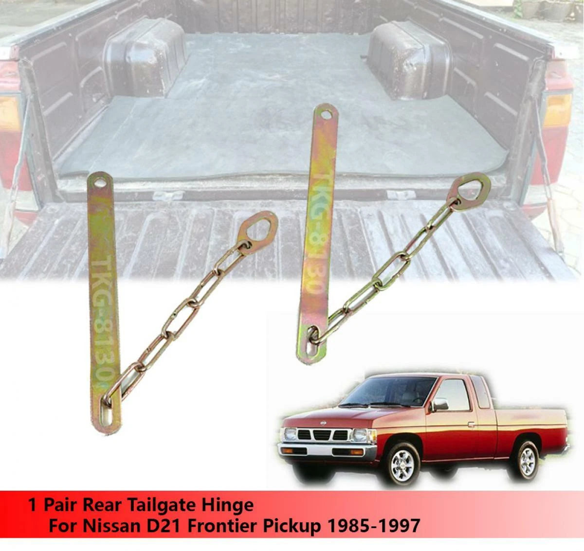 Rear Tailgate Hinge for Nissan D21 Frontier Ute(1985-1997)