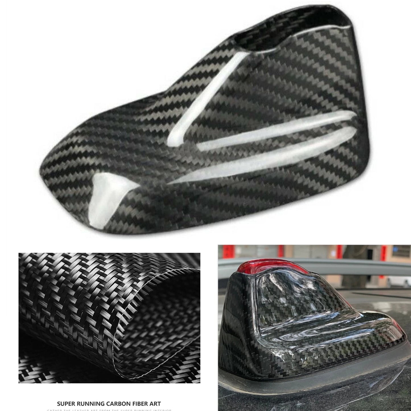 Carbon Fiber Roof Shark Fin Antenna Cover for MINI Cooper F54 F60 (2018-2021)