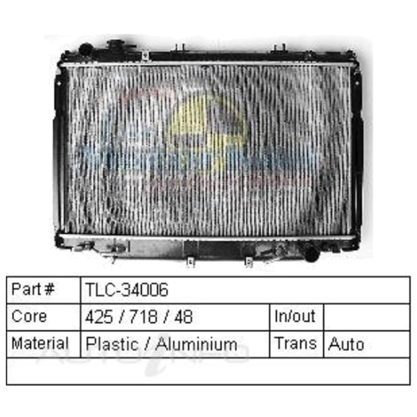 Radiator for Toyota Landcruiser HZJ80 1HZ Automatic (1990-1998)