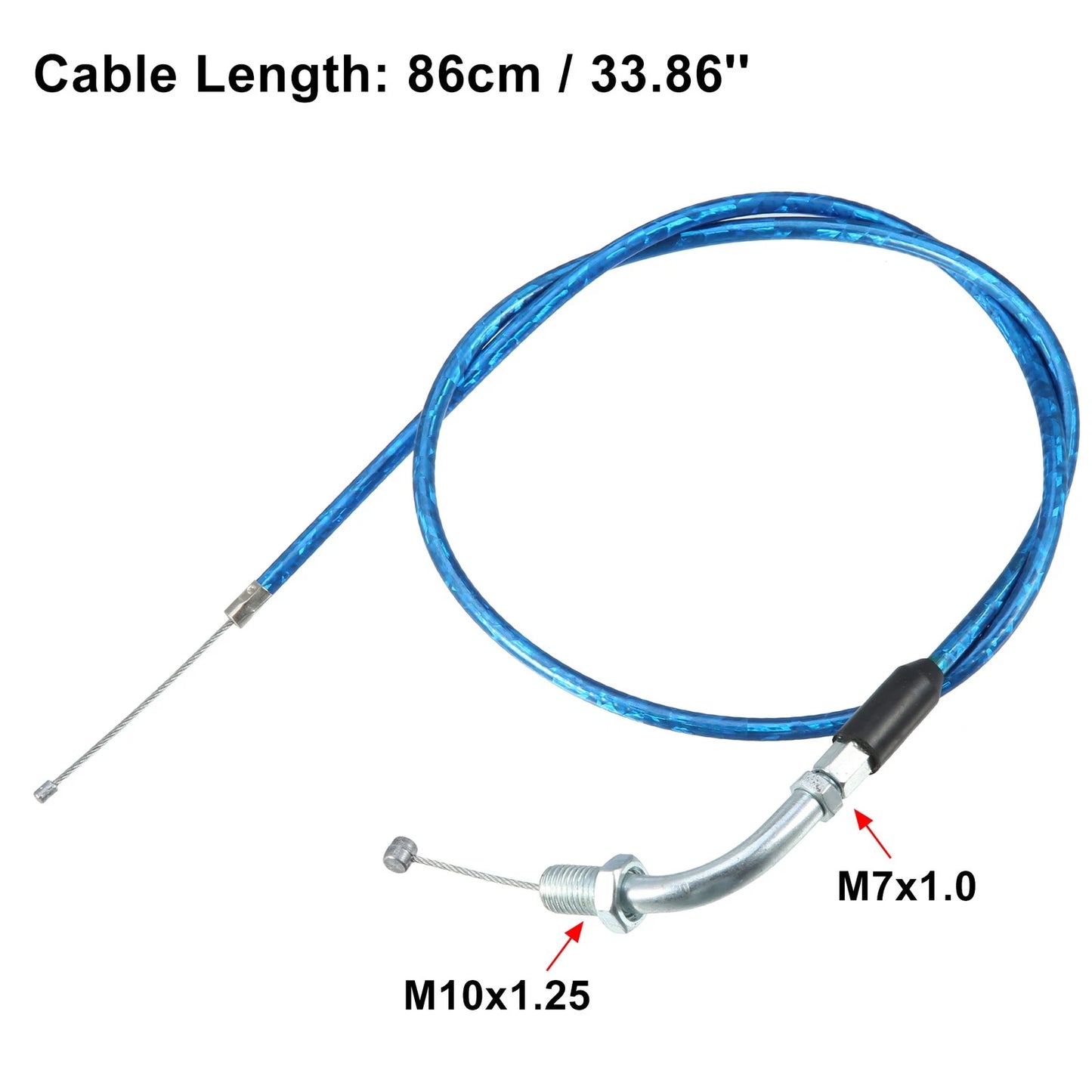 Throttle Cable 34'' Elbow Throttle Cable for 50cc 70cc ATV