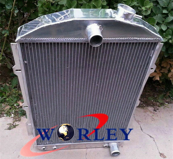 5 Row Aluminum Radiator + Fan for Chevy 350 V8 Hot/Street Rod (1938)
