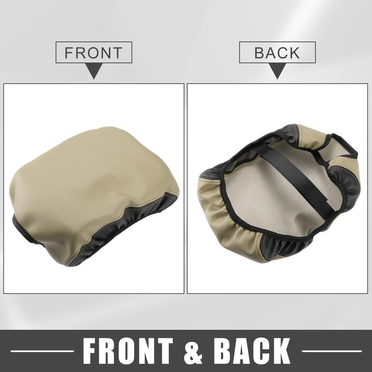 Car Center Console Armrest Cover for Ford F150 2009-2014 Black Beige