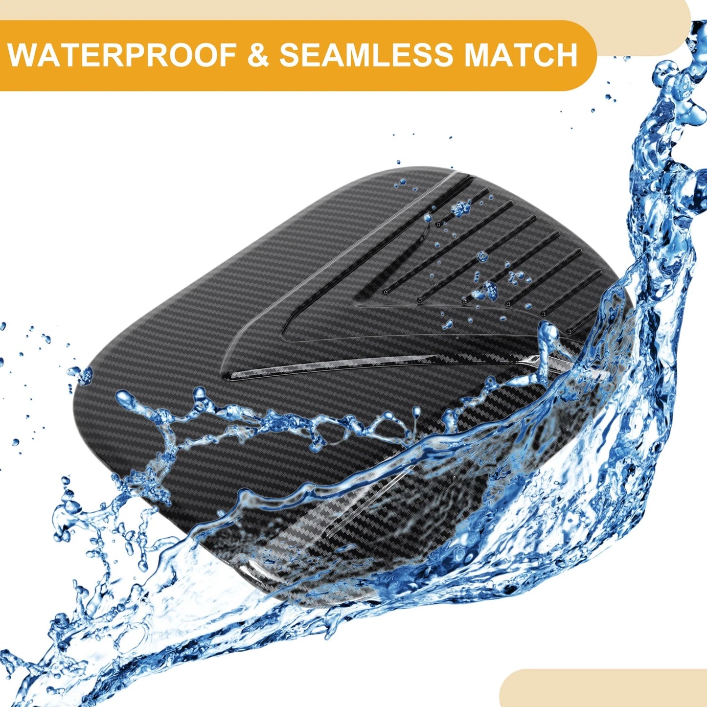 Fuel Tank Door Cap for Hyundai Palisade 2019-2025 Gas Tank Flap Carbon Fiber