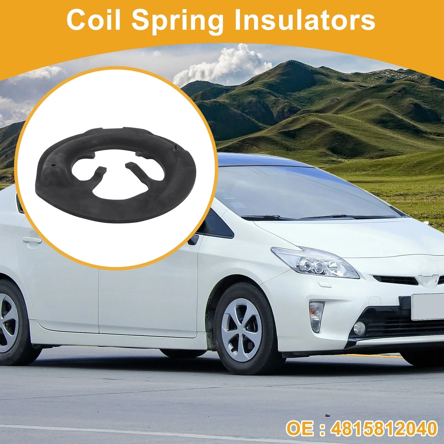 Coil Spring Insulator for Toyota Auris (2008) - Rubber 1 Pc