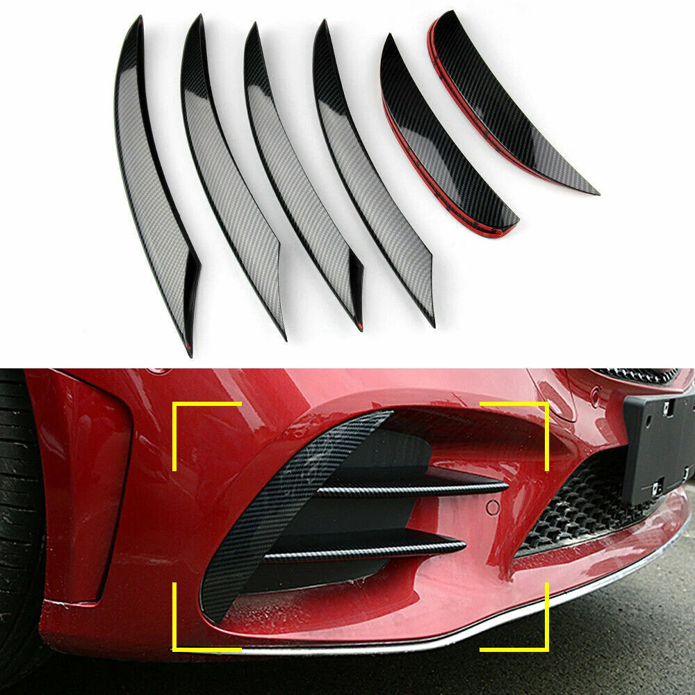 Front Air Intake Vent Bumper Spoiler Trim for Benz C Series (2019-2021)