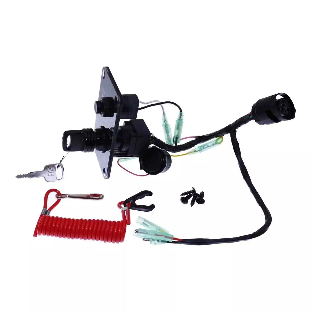 Outboard Key Switch Assembly Panel Replacement for Yamaha 704 Series