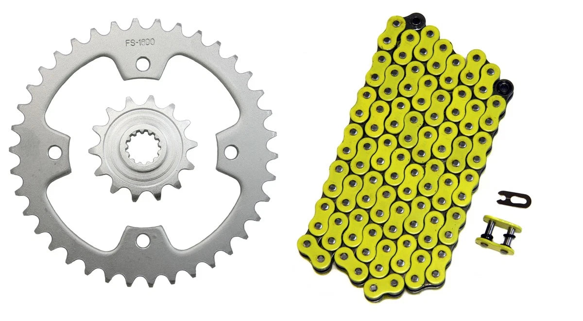 520x94 Drive Chain & 14/38 Sprockets for Kawasaki KFX450R (2008–2014)