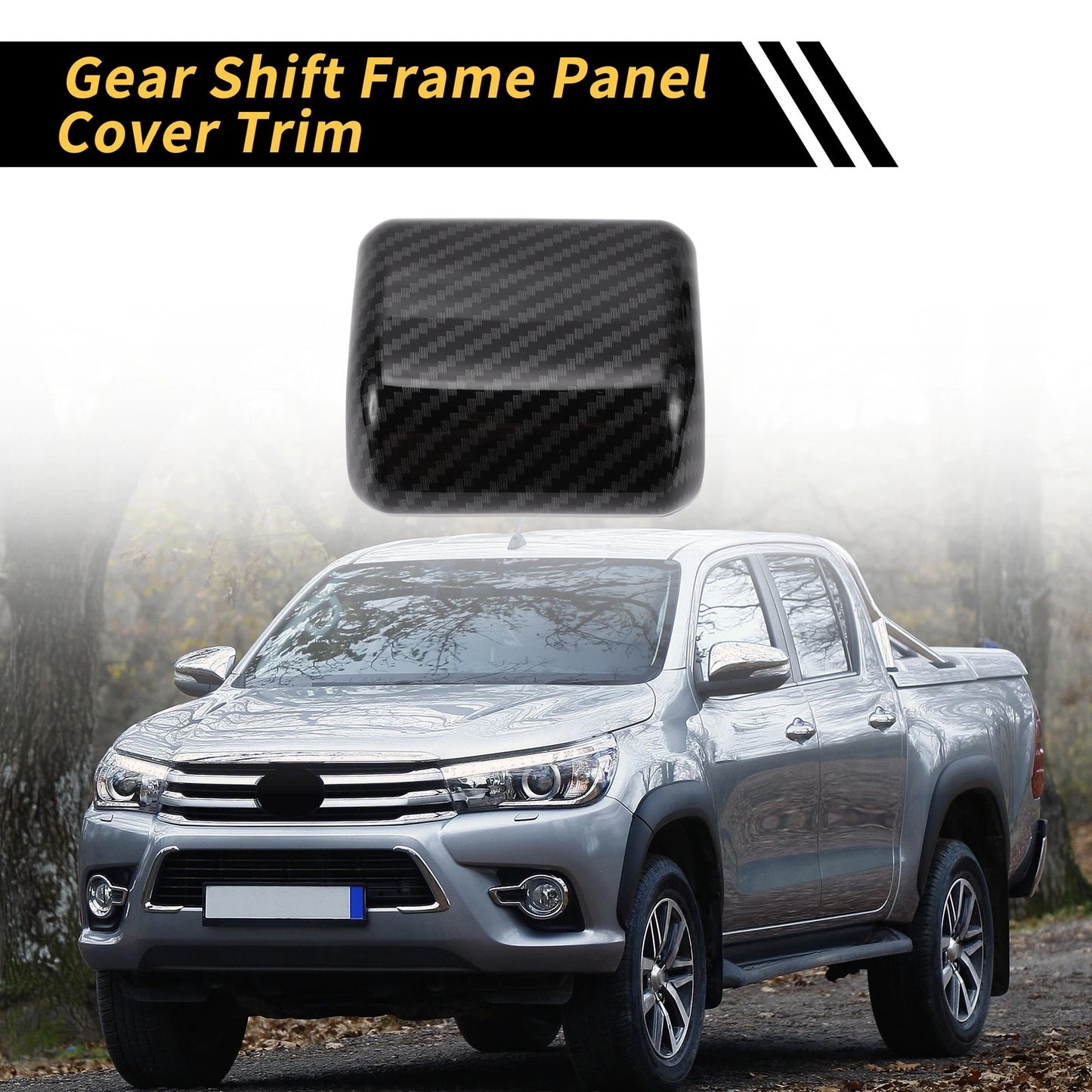 Carbon Fiber Pattern Gear Shift Knob Head Cover Trim for Toyota Tundra (2022–2024)